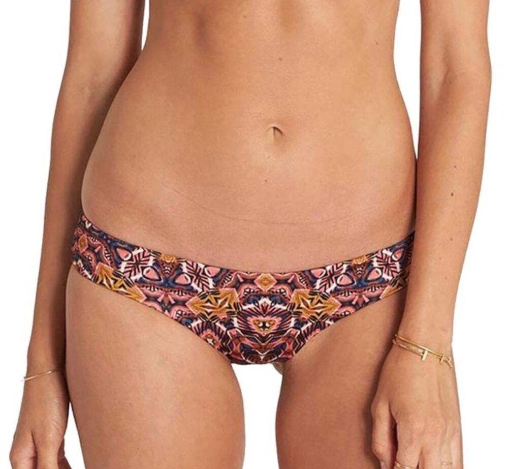Billabong Bikini Bottom SZ Large Surf Capsule NWT Multi Cheeky Tribal Print Swim